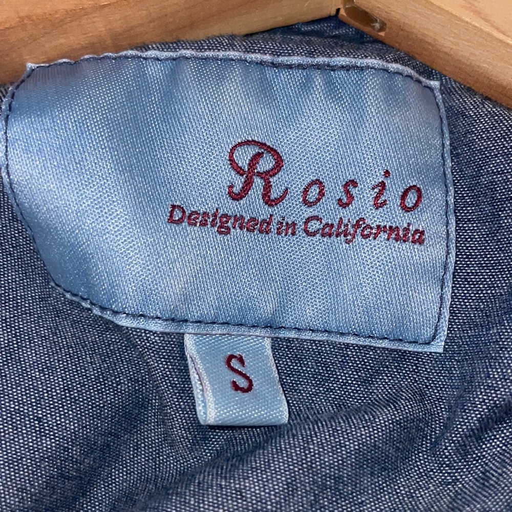 Vintage Rosio Denim Sleeveless Utility Vest Jacket - Picture 8 of 12